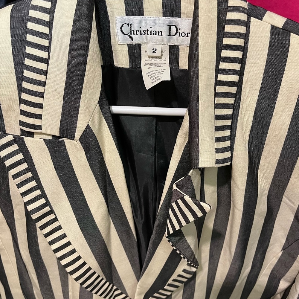 Christian Dior Striped Blazer